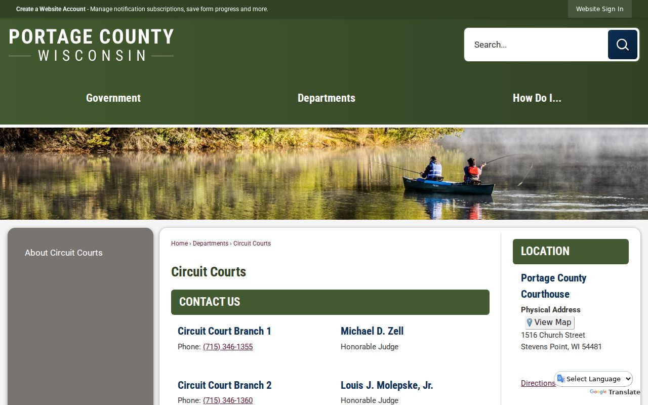 Portage County court docket circuit branch directory